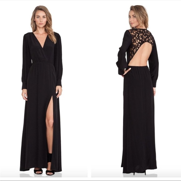 Tularosa Giselle Maxi Dress in Black (SD1) - Picture 2 of 5